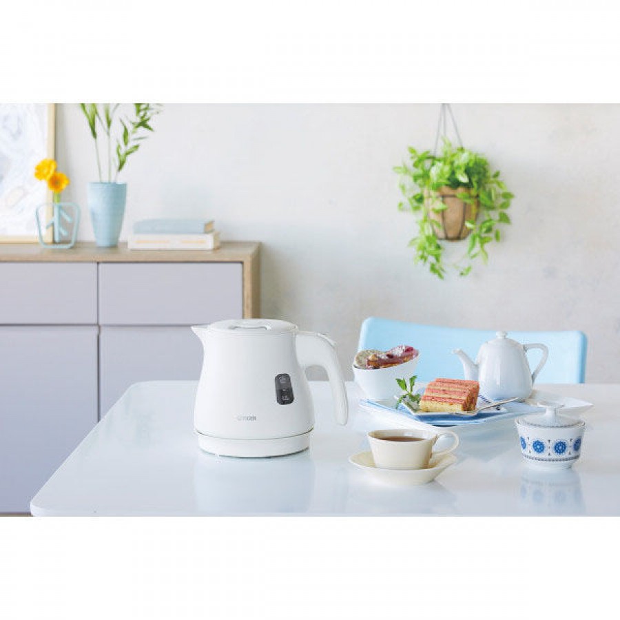 タイガー魔法瓶 電気ケトル0.8L　ホワイト