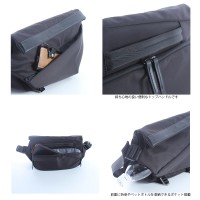 A5ノート対応撥水スリングショルダーバッグ GY