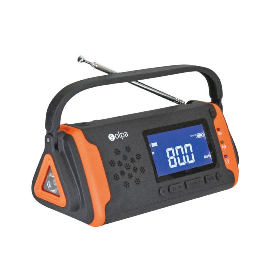 手回し/ソーラー蓄電ラジオ【チャージオ ラムダ】