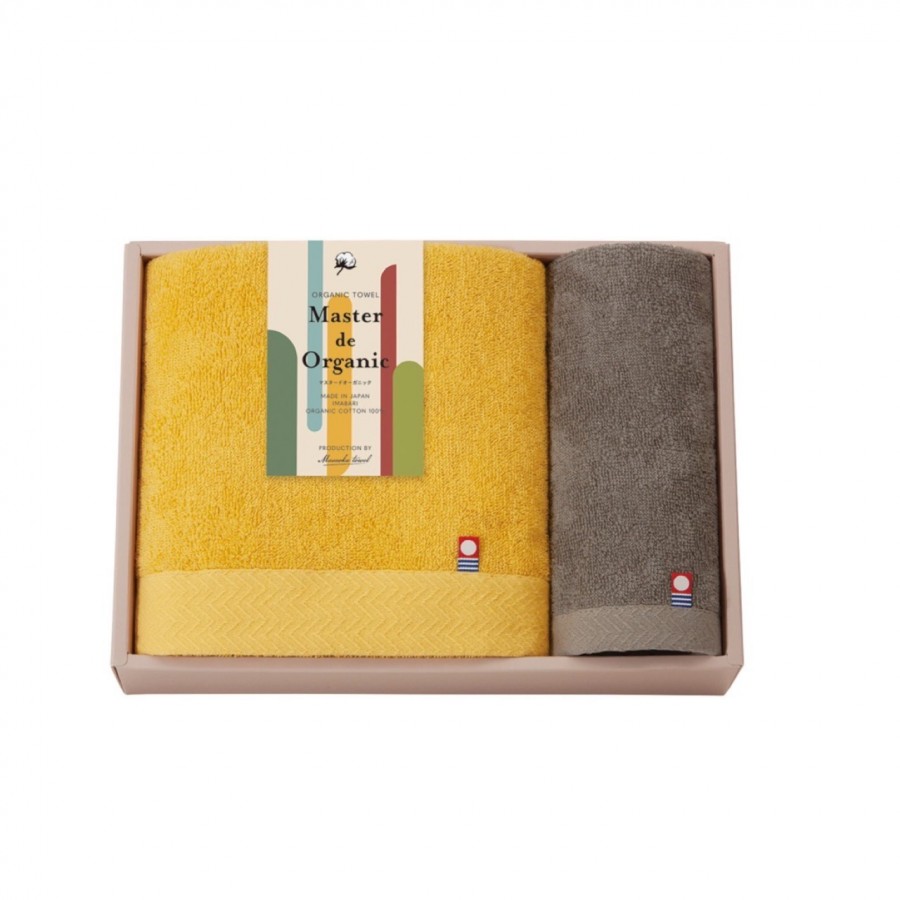 今治 オーガニックバスタオル&ハンドタオル　マスタードオーガニック