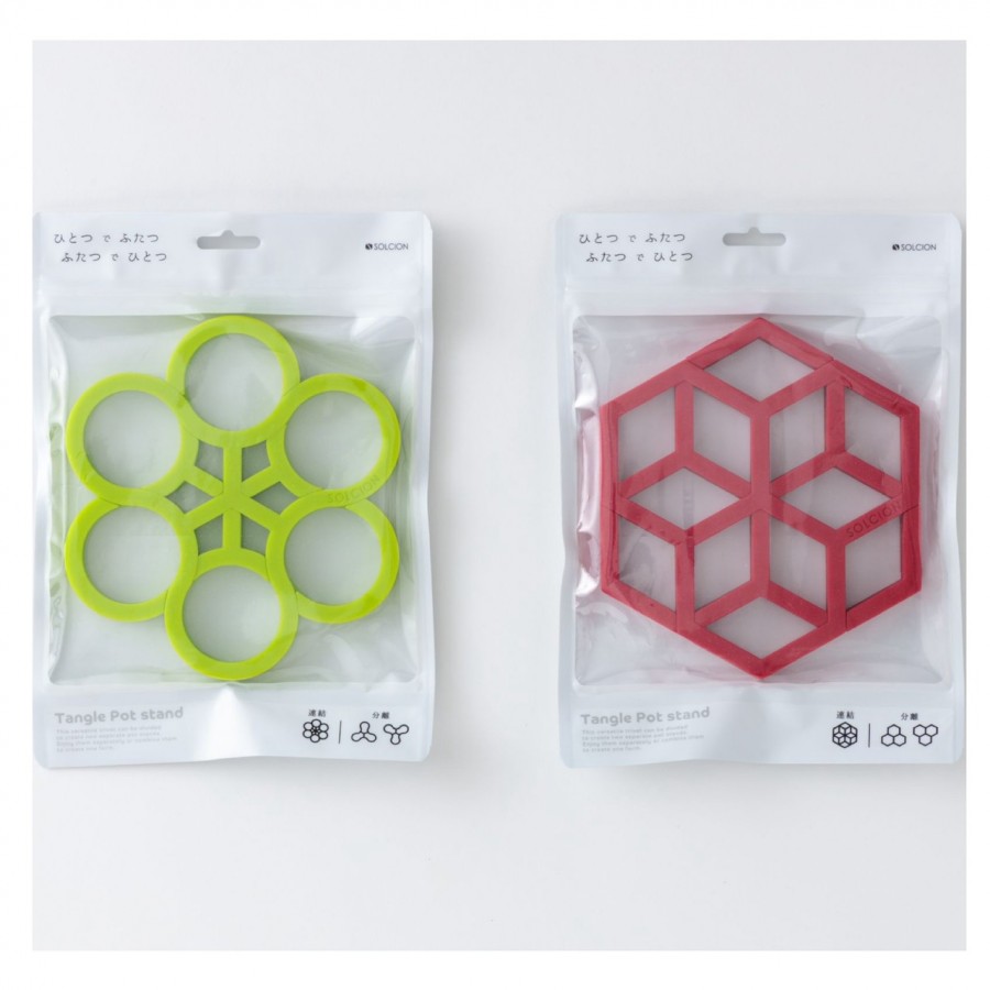 タングルポットスタンド(レッド・グリーン)2個セット