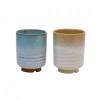 萩焼　お湯呑ペア