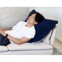モグ　肩が軽くなるまくら　ネイビー