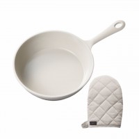 アルミスキレット･ミトンセット　グレージュ