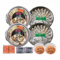 「関とら本店」 ふくたたき刺身とふく個食鍋セット