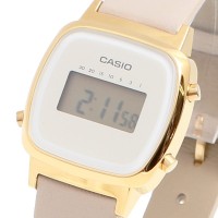 CASIO 腕時計 レディース スタンダード クォーツ　ホワイト ベージュ