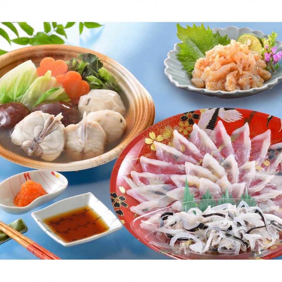 「関とら本店」 とらふく刺身・とらふくちり個食鍋セット