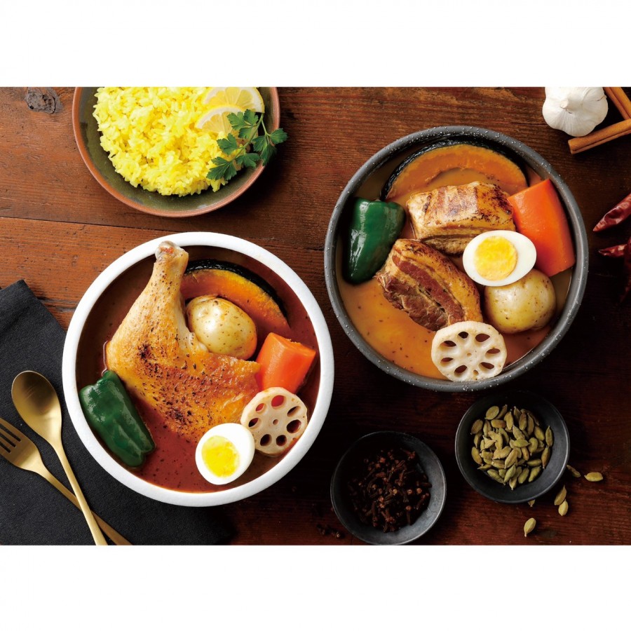 【北海道】スープカレーの素 2種4個セット