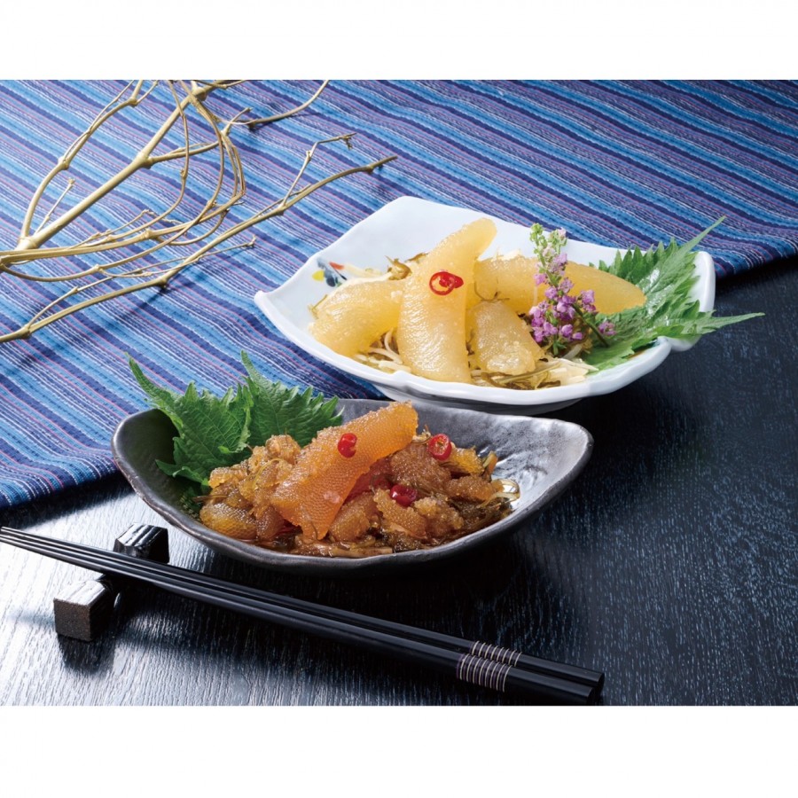 【北海道】函館製造 数の子松前漬(白・黒)セット