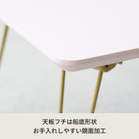 折りたたみローテーブル幅45　ピンク
