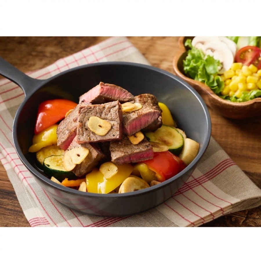 アルミスキレット･ミトンセット　ネイビーグレー