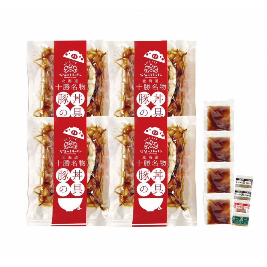 【北海道】豚丼4食セット(3種の香辛料付)