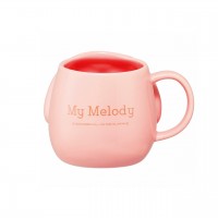 サンリオキャラクターズ　陶器ダイカットマグカップ　マイメロディ