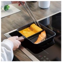 IH対応二品同時に作れるフライパン 　ブラック