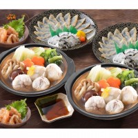 「関とら本店」 ふくたたき刺身とふく個食鍋セット