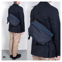 A5ノート対応撥水スリングショルダーバッグ NV