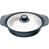 南部鉄器オイルパン22cm ステンレス蓋付