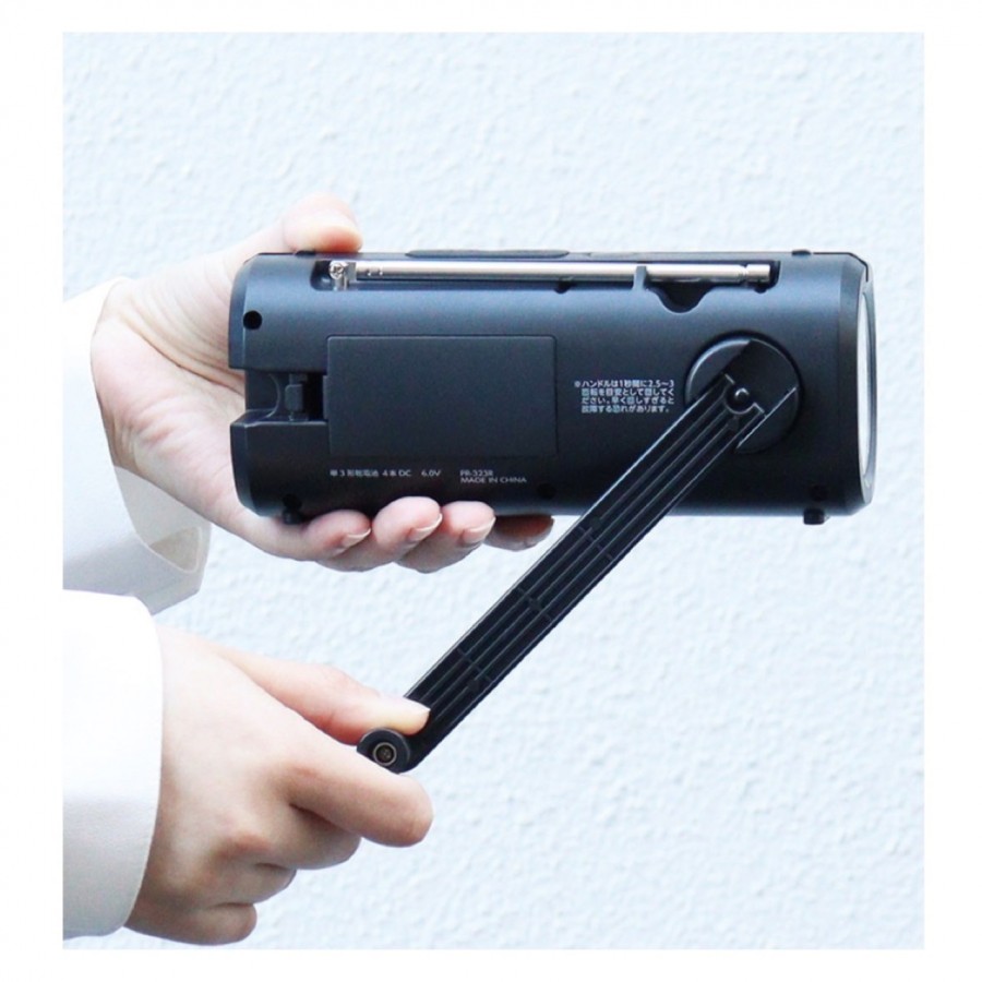 さすだけ充電ラジオライト3　ブラック