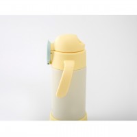 ピーコック ベビーストローマグ ハンドル付360ml イエロー (7ヶ月頃から使えるベビー用水筒)