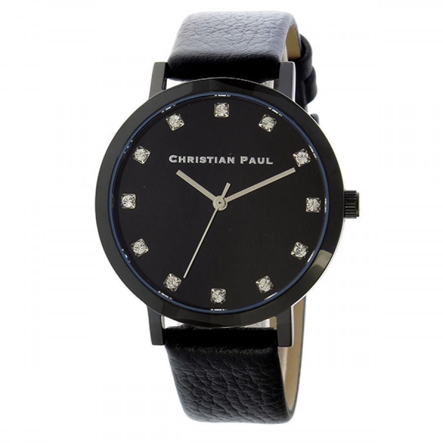 CHRISTIAN PAUL THE STRAND LUXE 35mm レディース 腕時計 ブラック/ブラック