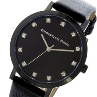 CHRISTIAN PAUL THE STRAND LUXE 35mm レディース 腕時計 ブラック/ブラック